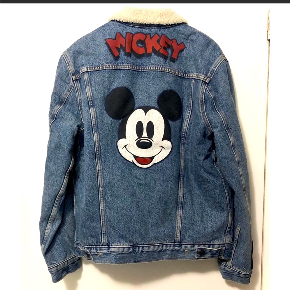 Mickey Mouse Faux Fur Denim Jacket by Levi's